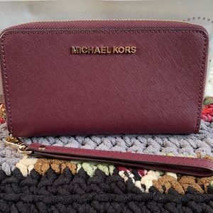 MK Burgundy Wallet